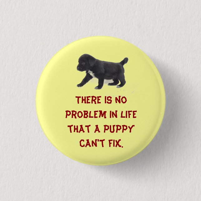 There is No Problem In Life... 3 Cm Round Badge (Front)