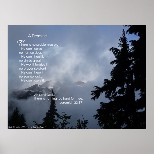 There is no problem...inspirational poster (Front)