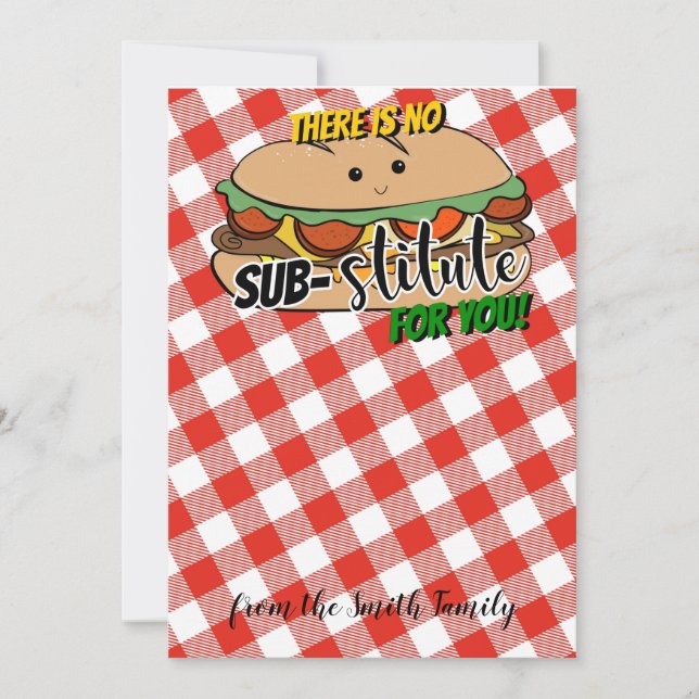 There is no Substitute for you gift card holder (Front)
