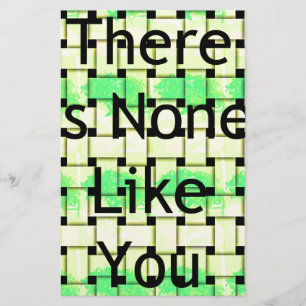 There is non like you Woven African Text Design