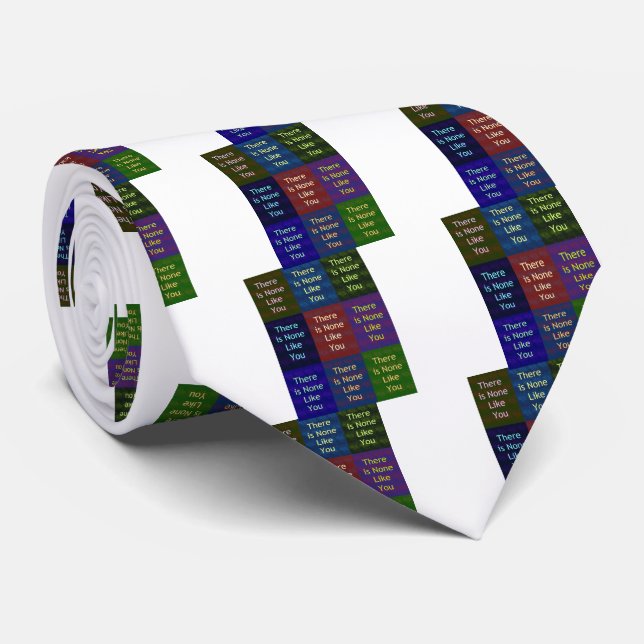 "There Is None Like You": The Mosaic Grid Personal Tie (Rolled)