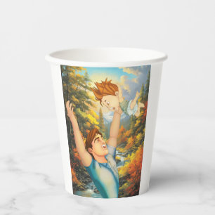 THERE IS NOTHING LIKE A GOOD TUSSLE WITH DAD PAPER CUPS