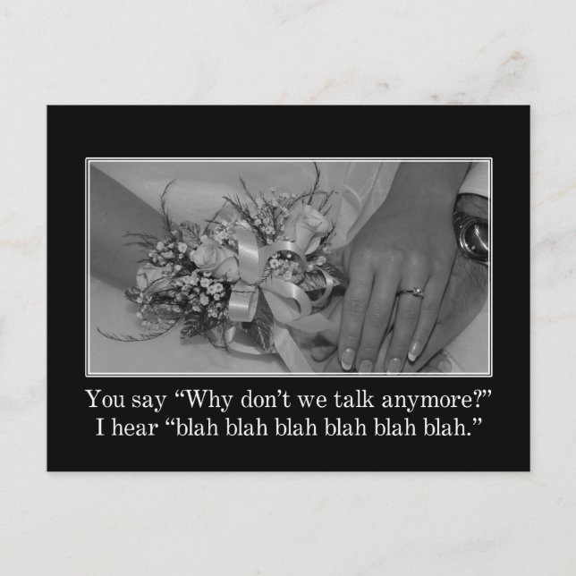 There is nothing wrong with our relationship postcard (Front)