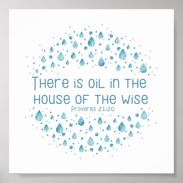 There is Oil in the House of the Wise Poster (Front)