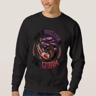 There Is Peace Even In The Storm Japanese Koi Bons Sweatshirt