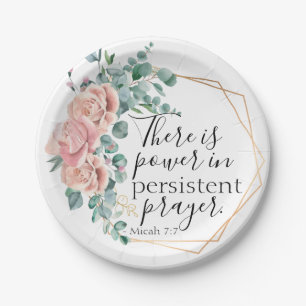 There is power in prayer paper plate