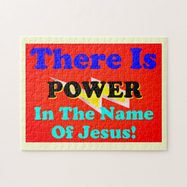 There Is Power In The Name Of Jesus! Jigsaw Puzzle (Horizontal)