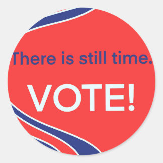 There is still time- vote sticker 