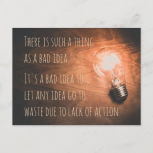 There is such a thing as a bad idea postcard