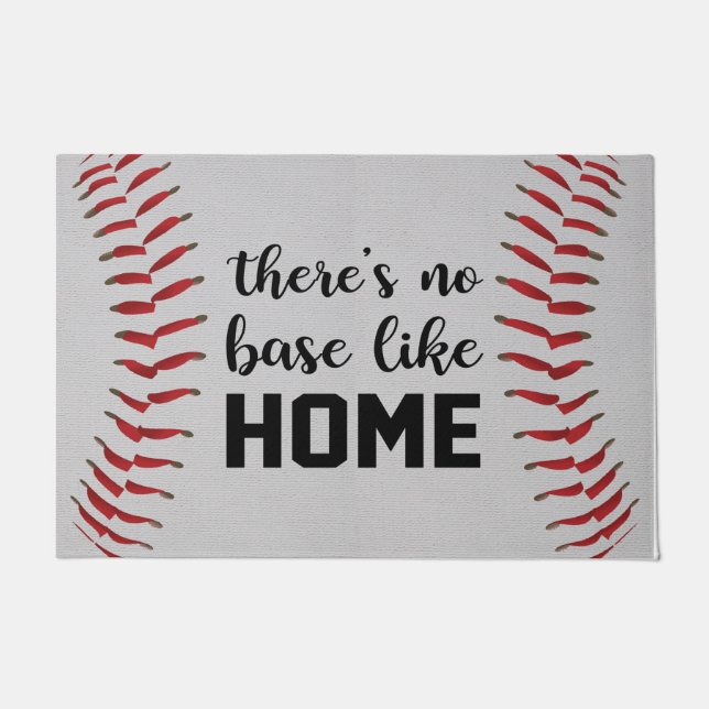 There’s No Base Like Home Doormat, Baseball Doormat (Front)