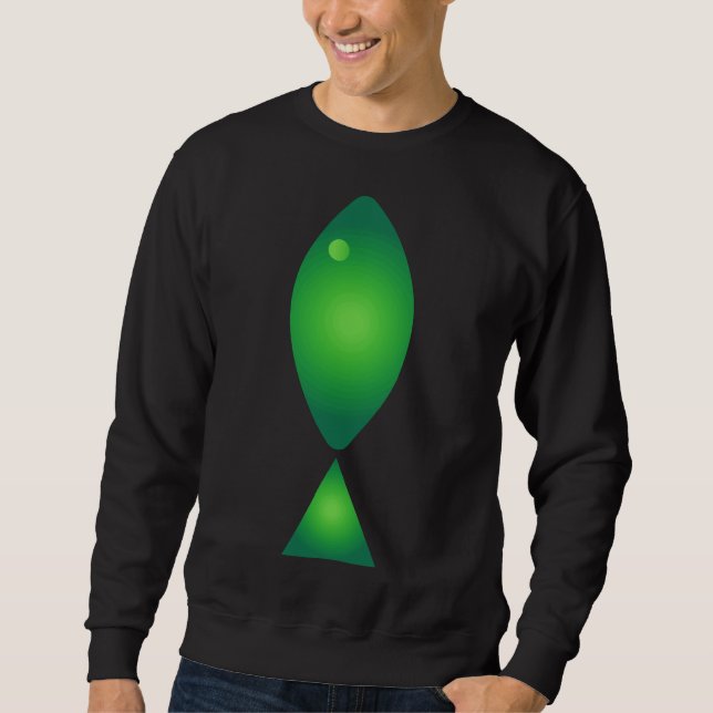 There S No Betta Fish Mum Than Me Green Sweatshirt (Front)