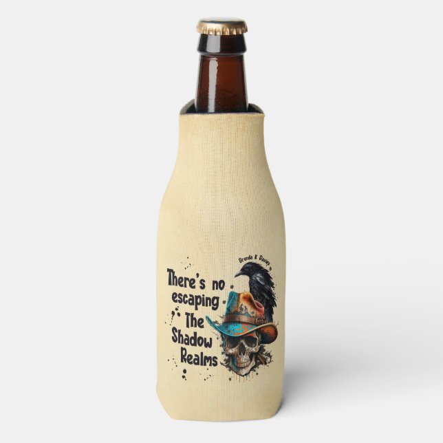 There’s No Escaping Brenda K Davies Shadow Realms Bottle Cooler (Bottle Front)