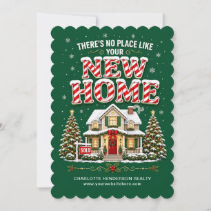 There’s No Place Like New Home Realtor Christmas Holiday Card