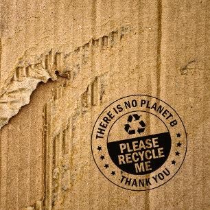There´s No Planet B, Please Recycle Me,Thank You   Rubber Stamp