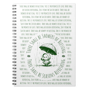 There Shall be Showers of Blessing Duck  Notebook