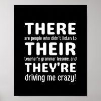 There Their They're English Grammer Funny Teacher