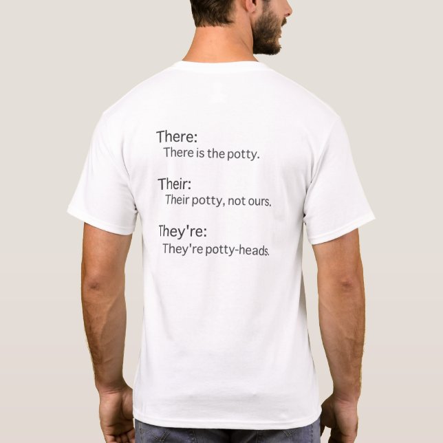 There Their They're Shirt (Back)