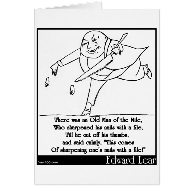 There was an Old Man of the Nile (Front)