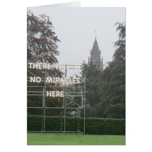 There Will Be No Miracles Here - Edinburgh Art (Front)