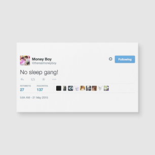 @therealmoneyboy magnetic business card