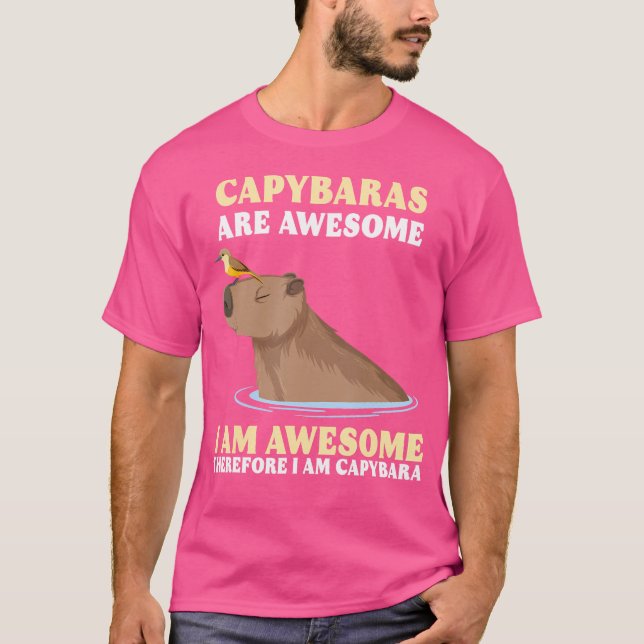 Therefore I Am Capybara T-Shirt (Front)