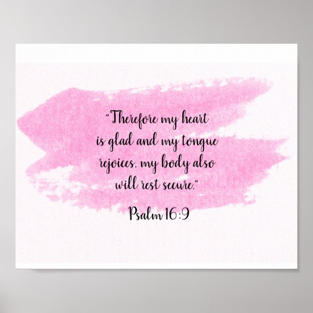 THEREFORE MY HEART IS GLAD POSTER (Front)