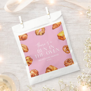 There's A Bun In The Oven Bread Baby Shower Favour Bags