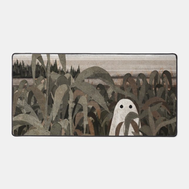 There's A Ghost In The Cornfield Again... Desk Mat (Front)