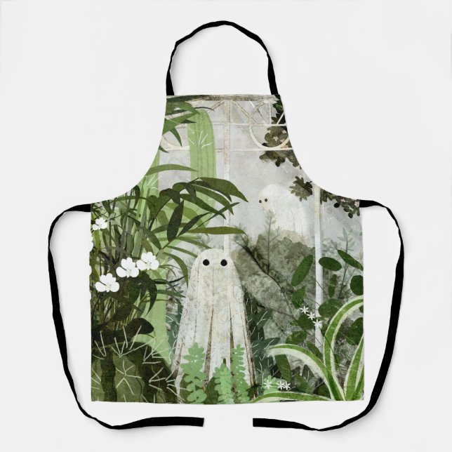 There's A Ghost In The Greenhouse Again... Apron (Front)
