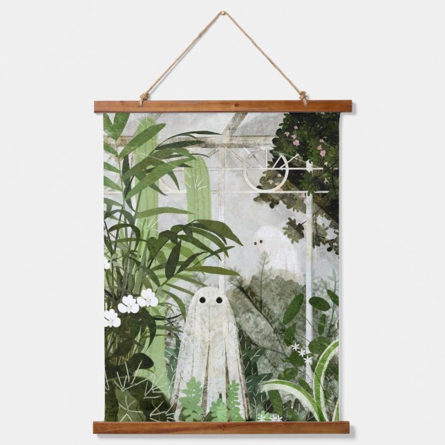 There's A Ghost In The Greenhouse Again... Hanging Tapestry (Front)