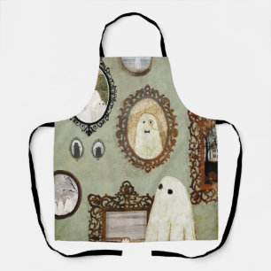 There's A Ghost In The Portrait Gallery Apron