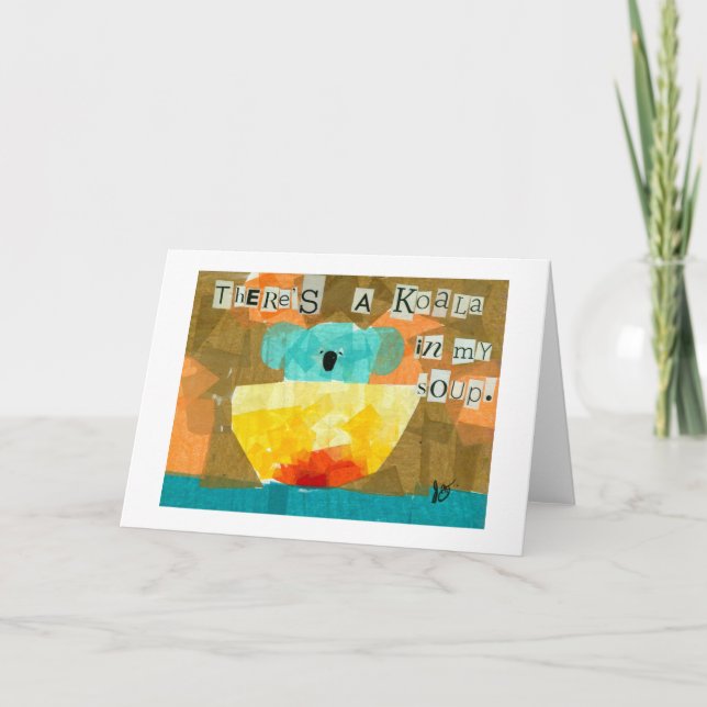 There's a Koala in my Soup. Card (Front)
