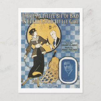 There's A Little Bit of Bad in Every Good Little G Postcard