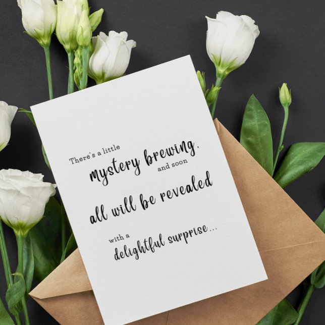 There's a Little Mystery Brewing - Unique Puzzle Card (Creator Uploaded)