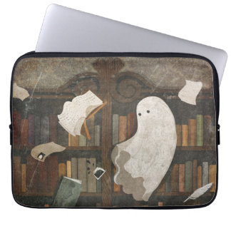 There's A Poltergeist In The Library Laptop Sleeve