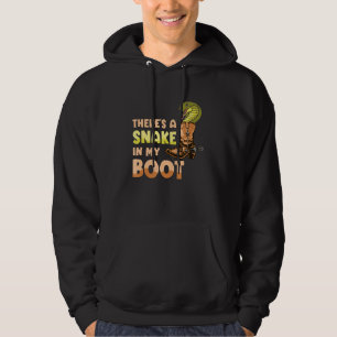 There's A Snake In My Boot Cowgirl Horse Riding Eq Hoodie