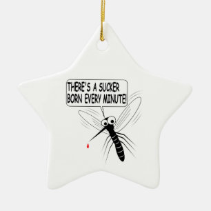 There's A Sucker Born Every Minute Ceramic Tree Decoration