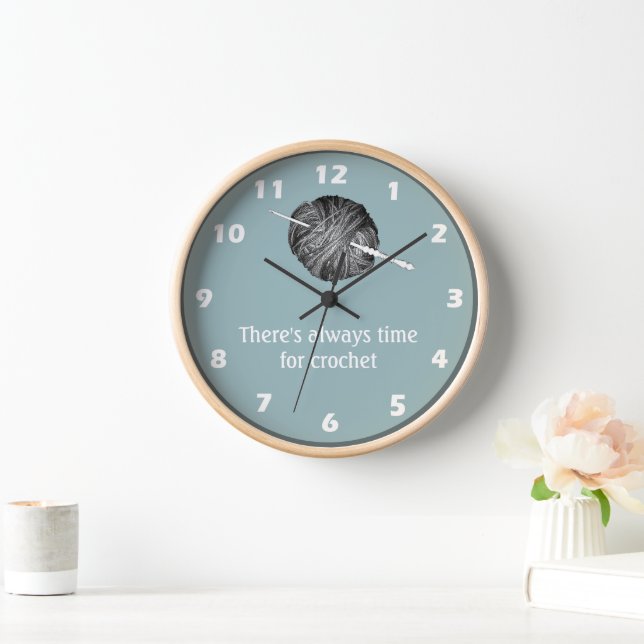 There's always time for crochet - your name clock (Home)