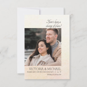 There's Been A Change of Plans Announcement