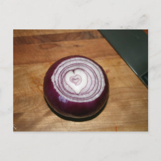 There's Love in Onions Postcard