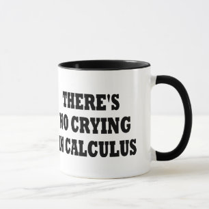 THERE'S NO CRYING IN CALCULUS MUG