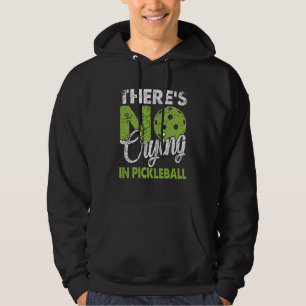 There's No Crying In Pickleball Retro Vintage  2 Hoodie