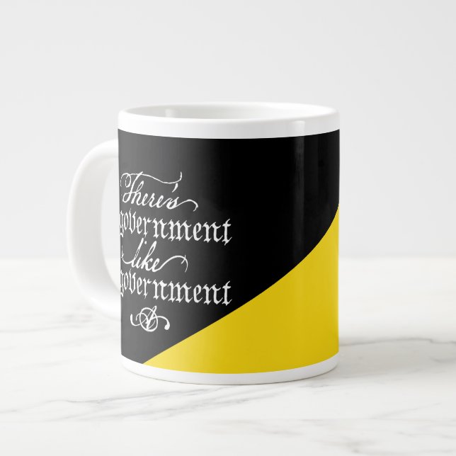 There's No Government Jumbo Mug (Front Left)
