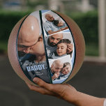'There's No One Quite Like Daddy' Photo Collage Basketball<br><div class="desc">Score big with DAD this year! Our custom photo basketball features a fun 'There's no one quite like DADDY' design,  combining script and sans typography with a cute heart. Perfect for brothers,  sons,  grandsons,  and more! Customise the name and text colour for a truly unique keepsake.</div>