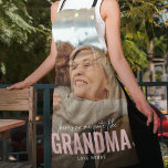 There's No One Quite Like 'GRANDMA' Gift Apron<br><div class="desc">Modern Custom Photo Apron with the text 'There's no one quite like GRANDMA' featuring a combination of script and sans typography and a cute little heart. Personalise with the name of whom it's from. This apron would work for (grandpa, mother, father, sister etc). A precious keepsake gift for family members....</div>