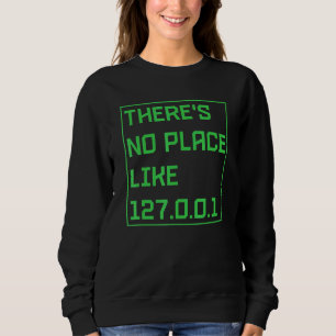 Theres No Place Like 127001 IP Address Programming Sweatshirt
