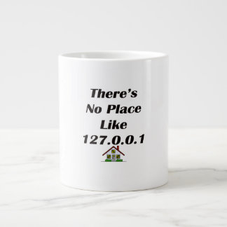 Theres No Place like blk with house Large Coffee Mug