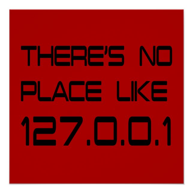 There's No Place Like Home Poster (Front)