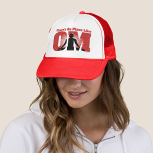 There's No Place Like OM Trucker Hat Yoga Humour