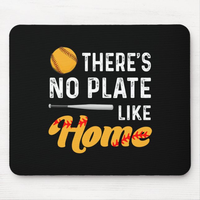 There's No Plate Like Home Softll Player Lover Fun Mouse Pad (Front)